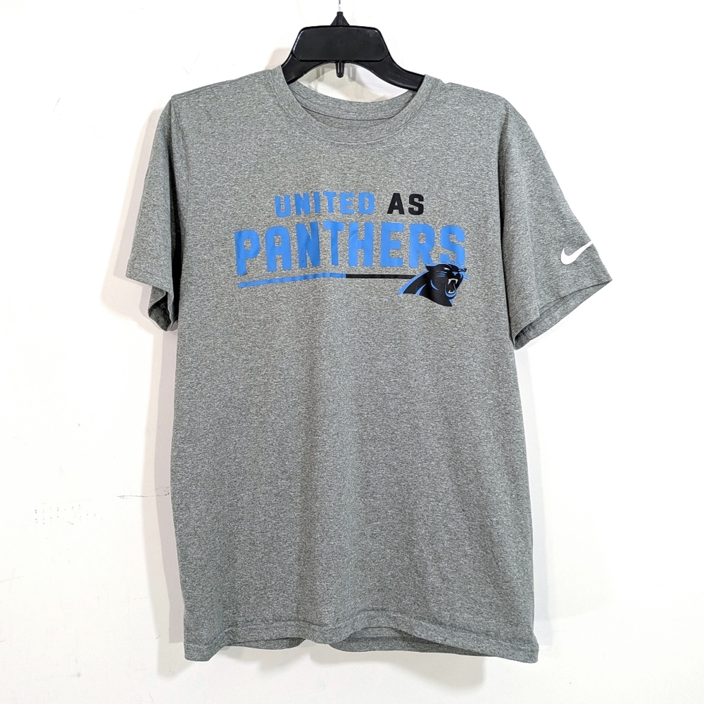 Nike Dri-Fit United As Panthers Tee - Size Medium Mens T-Shirt - Carolina Grey
